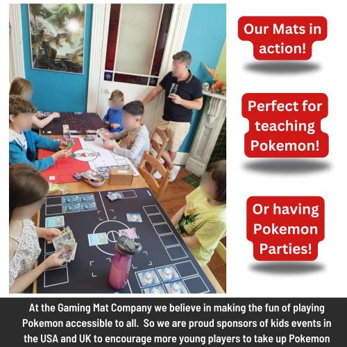 The Gaming Mat Company Extra Large 28.3" X 28.3" X 0.15" (4mm) Thick 2-Player MTG Playmat with Commander Deck Magic the Gathering Cards and Exile Zone