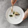 Round Pure White Ceramic Dining Plate Western Style Steak Plates Sashimi Plate Sushi Plates Dessert Bowl Fruit Dish Salad Bowl