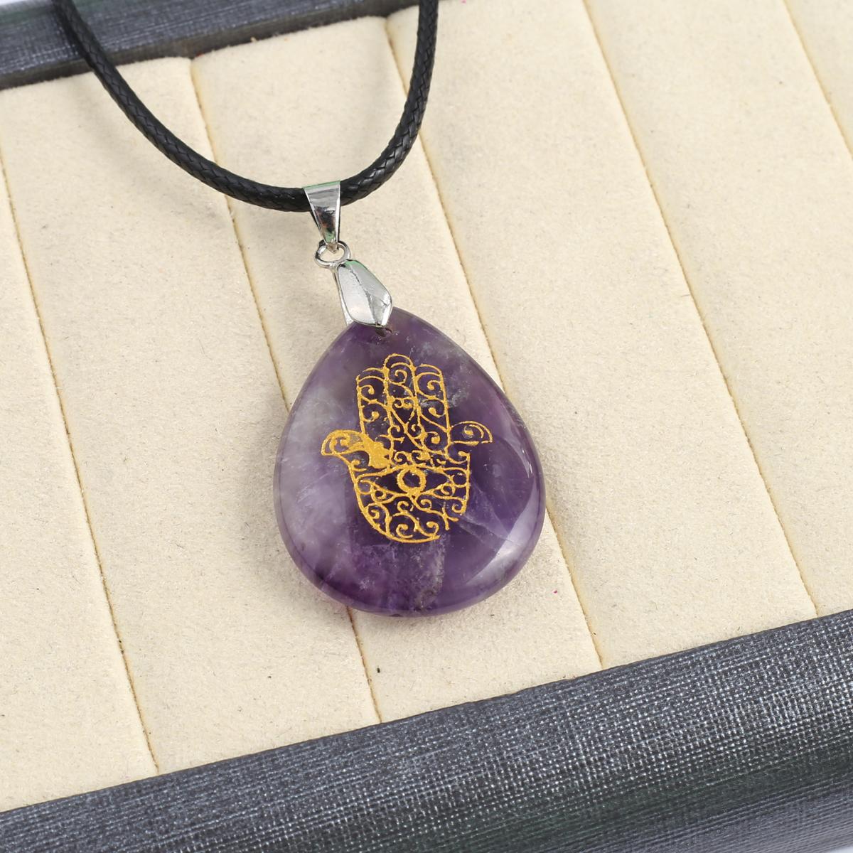 

Ожерелье из натурального камня малахит/зеленый авантюрин с бергамотом, кулон с узором для женщин, подарок на день рождения, кожаная цепочка 45 + 5 см 32x25mm