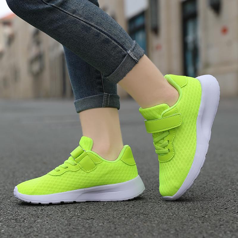 Fashion Boys and Girls Sneakers Ultra Soft Children's Casual Shoes Solid Color Mesh Breathable Non Slip Running Shoes Low Price