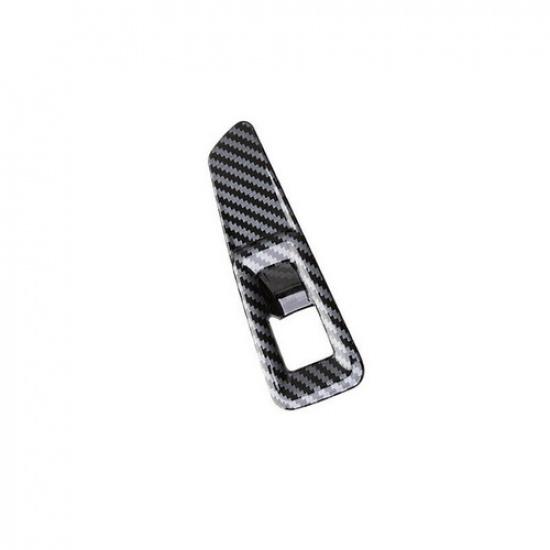 Carbon Fiber Tailgate Rear Door Button Cover Trim For Volkswagen ID.4 2021 2022