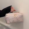 Elegant Vintage Embroidered Makeup Bag Large Capacity Portable and Perfect for Storing Cosmetics and Toiletries Ideal for Travel