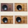 Bamboo Woven Placemat Retangle Shape Thickened Heat-Resistant Oil-Resistant Non-Slip Parties Weddings Banquets