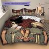 Set Biancheria da Letto Teschio Gemelli Personalizzato 3 Pezzi Copripiumino Federe Stampa HD per Adolescenti Adulti Decorazione Camera da Letto