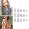 200Pcs Hair Dreadlocks Beads Flexible Alloy Exquisite Fashionable Hair Decorations Rings for Wedding Party