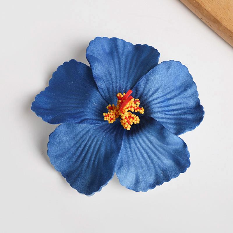 2 Stück Hawaiianische Eierblumen Haarspangen Sommer Strand Geburtstagsparty Hochzeitsdekoration Mädchen Künstliche Blumen Haarnadel Accessoires
