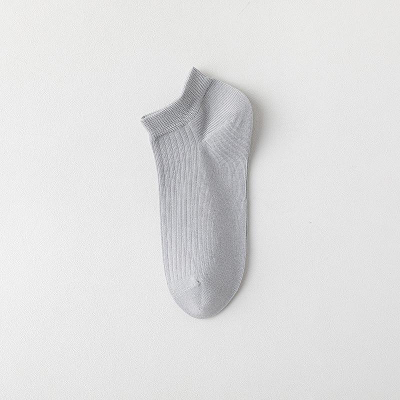 Men's Socks, Summer Thin Cotton Socks, Antibacterial, Anti-pilling, Deodorizing, Sweat-absorbing and Breathable, Summer Sports Boat Socks for Men