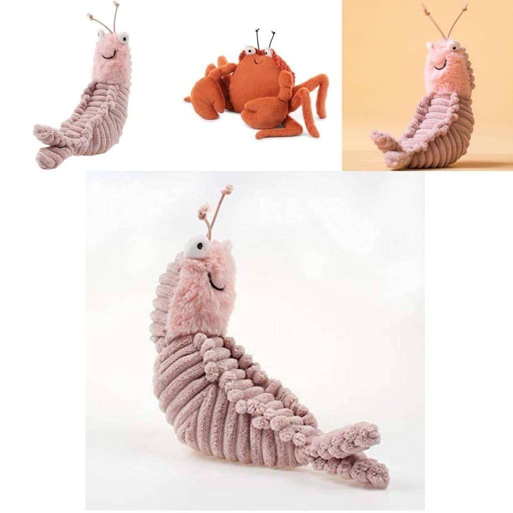 Larry Kreb Shelton Skin Garnele Krabbe Plüschpuppe Für Geburtstagsgeschenke Weich Und Kuschelig 22/26/45cm Tierplüschtiere