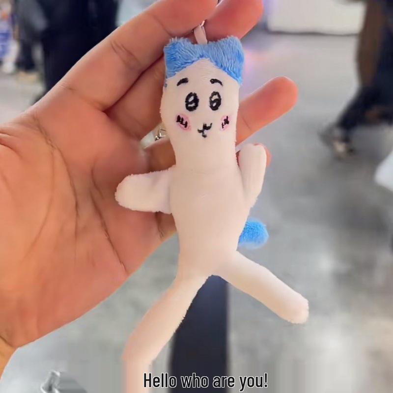 Chiikawa Goofy Cute Keychain: Super Muscle Plush Pendant