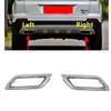 Chrome Rear Bumper Trim Tail Pipes Muffler Frame FOR CHANGAN CS55 2017 2018 2019