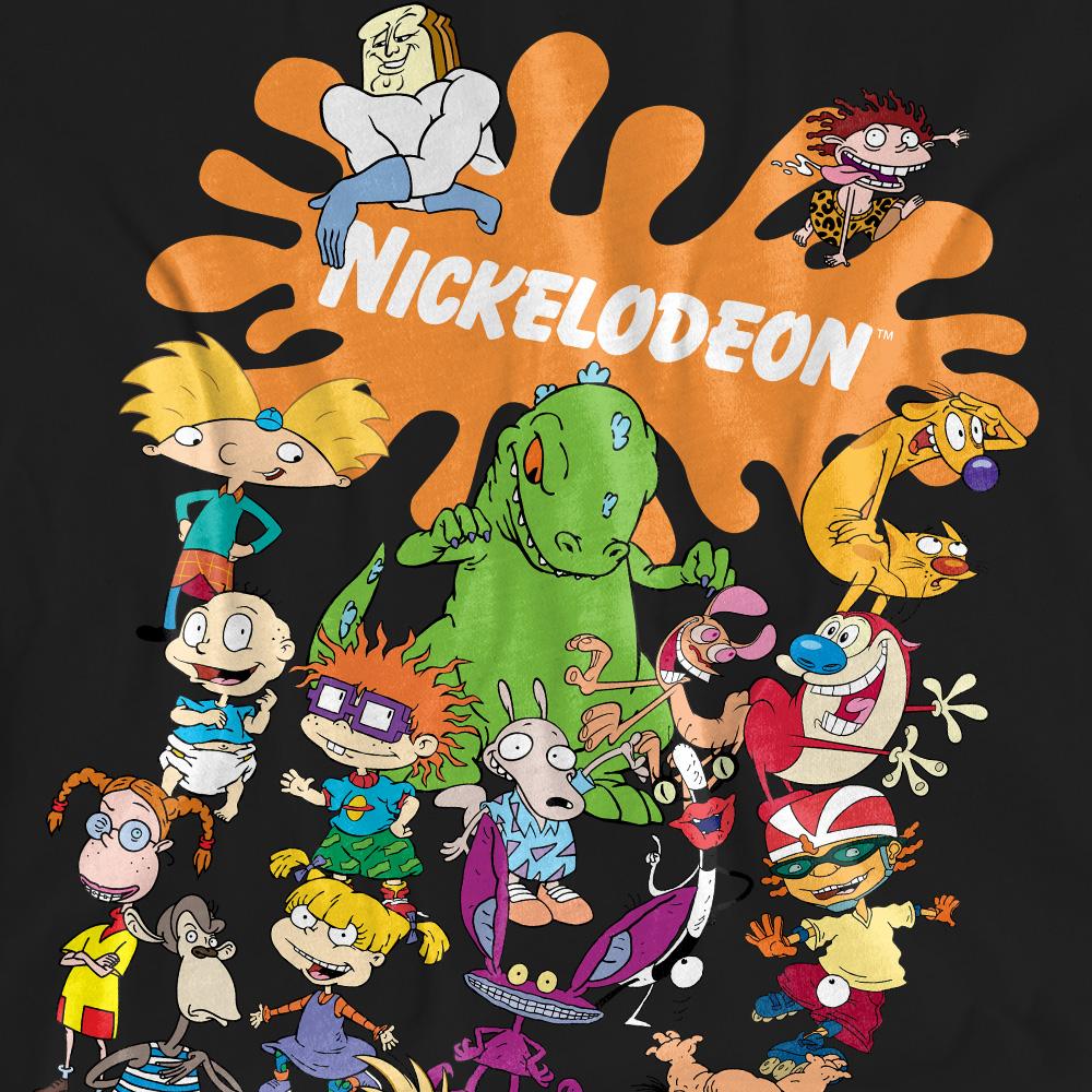 Nickelodeon Unisex Adult Splat Group T-Shirt