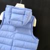 Autumn and winter duck down ribs down vest women's short hooded vest jacket