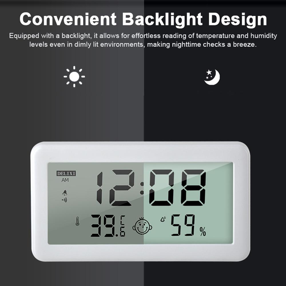 Digital Indoor Thermometer Hygrometer Home Accurate LCD Temperature Humidity Gauge Monitor with