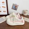 Thick-soled pink 22 autumn new chic niche board shoes sports bread shoes