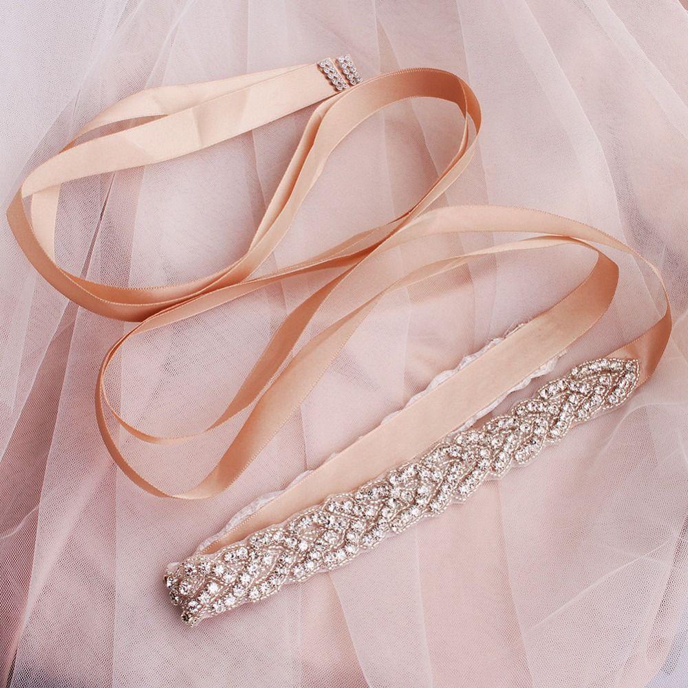 Girdle Bride Belt Women Light Luxury Crystal Dress Belt Rhinestone Waist Seal  Girls