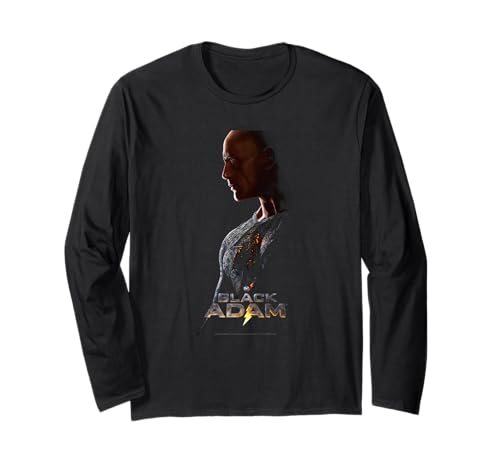 Black Adam profile poster logo long sleeve T-shirt