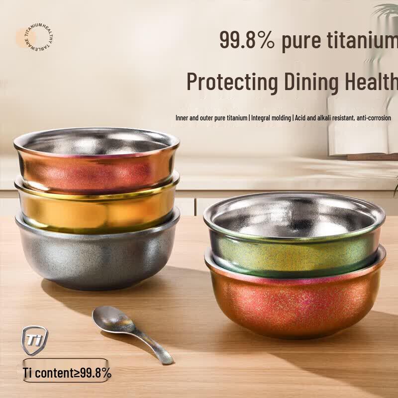 Xinke Pure Titanium Double-Layer Anti-Scald Bowl