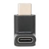 90 Grad Auf Ab Typ C Adapter Tragbar Stabil Stecker auf Buchse Adapter zum Laden Daten Video Schwarz