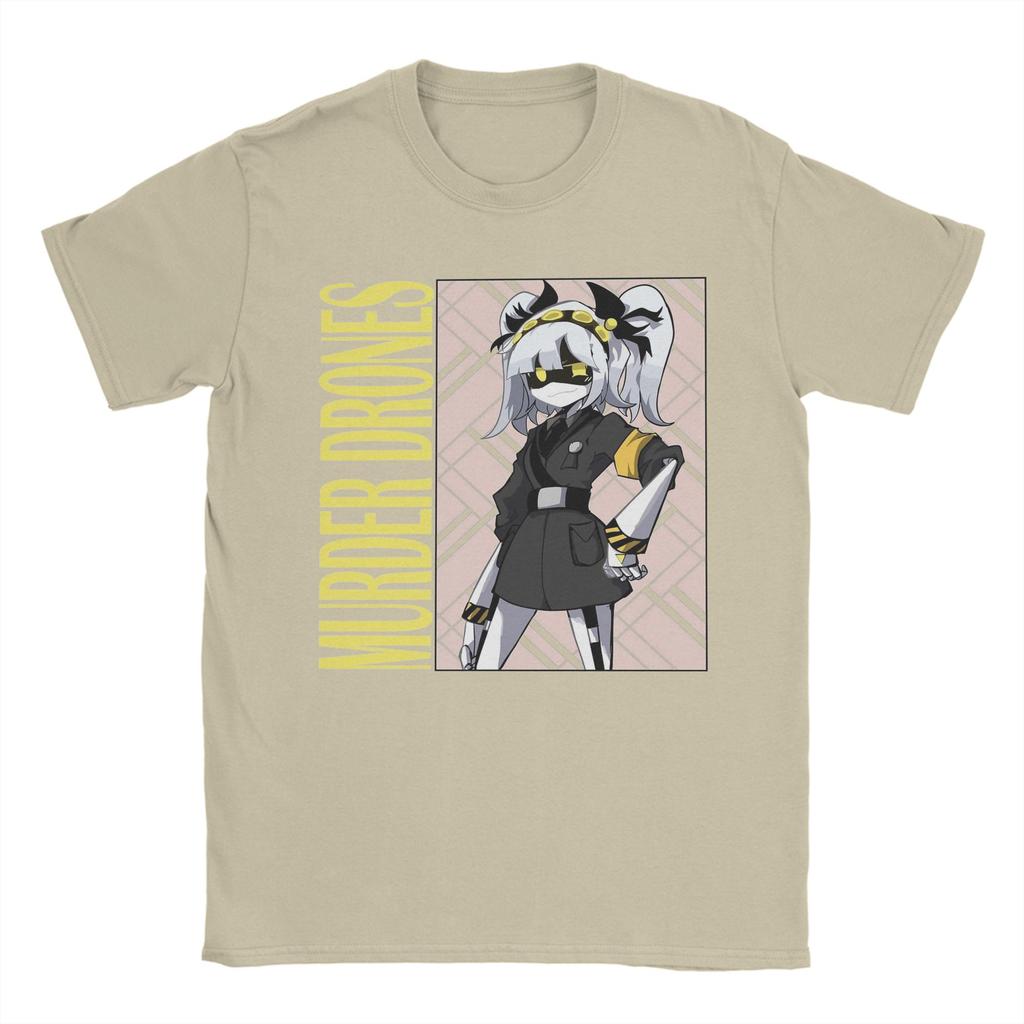 Murder Drones T Shirt for Men 100% Cotton Funny T-Shirt Round Collar  Tee Shirt Short Sleeve Clothing Gift