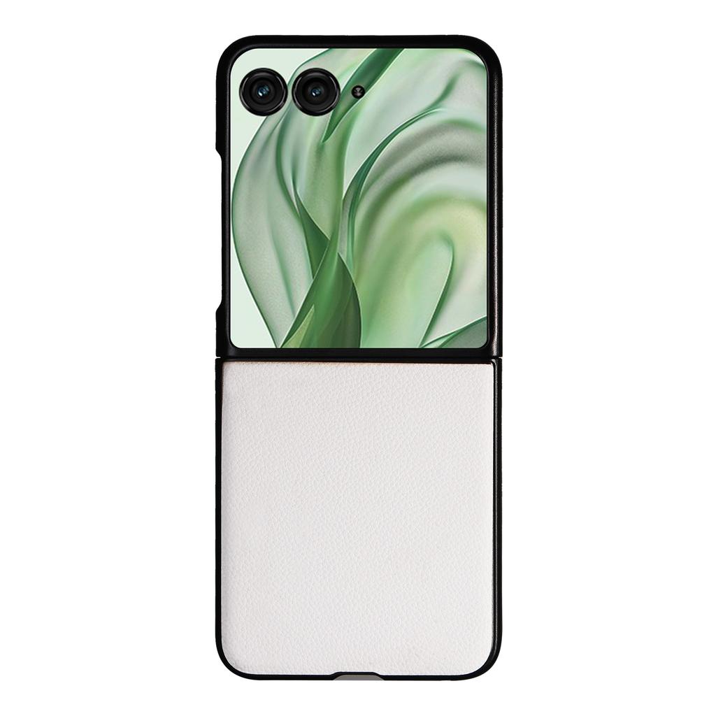 For Motorola Razr+ 2025/Razr+ 2024/Razr 60 Pro 5G/Razr 50 Ultra 5G Case Litchi Texture Leather+Hard PC Phone Cover