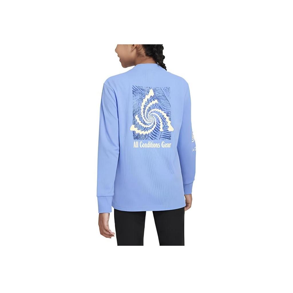 Nike ACG Series Letter Print Long Sleeve T-Shirt Kids Tops Blue FD3153-450