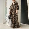 Women's Loose Casual Bohemian Shirt Dresses Spring and Summer Set Dresses Bubble Sleeve