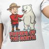 Friends of the North Fun Patriotic T-shirt | Novelty Tee