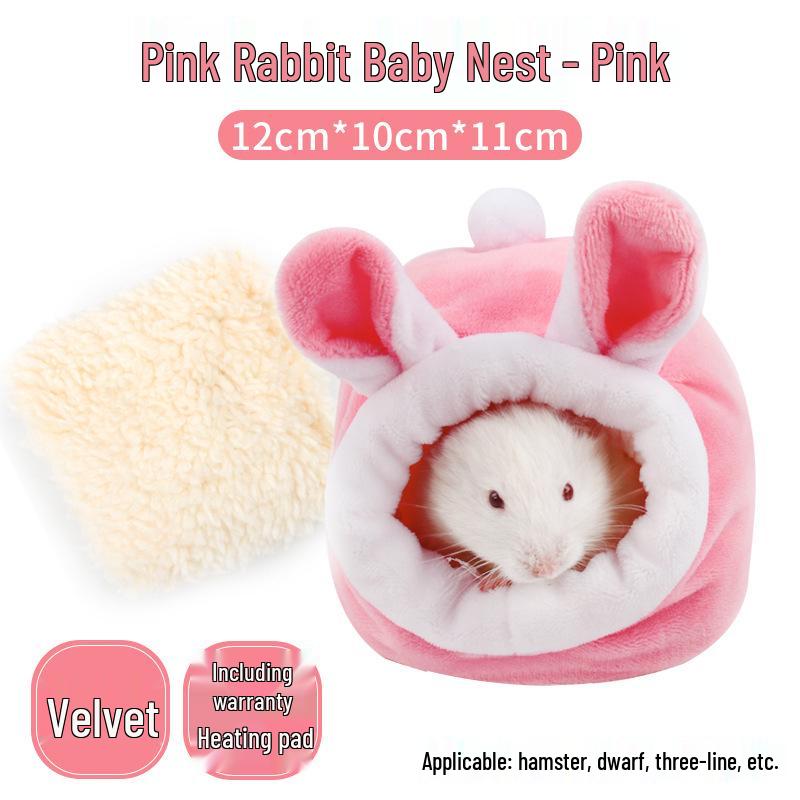 Winter Warm Cotton Nest for Small Pets: Hamsters, Chinchillas, Hedgehogs, Squirrels & Rabbits