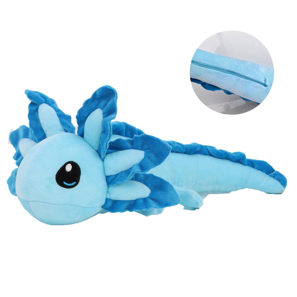 Axolotl Plush Dinosaur Toy For Kids Soft Water Crystal Fabric Gift For Children