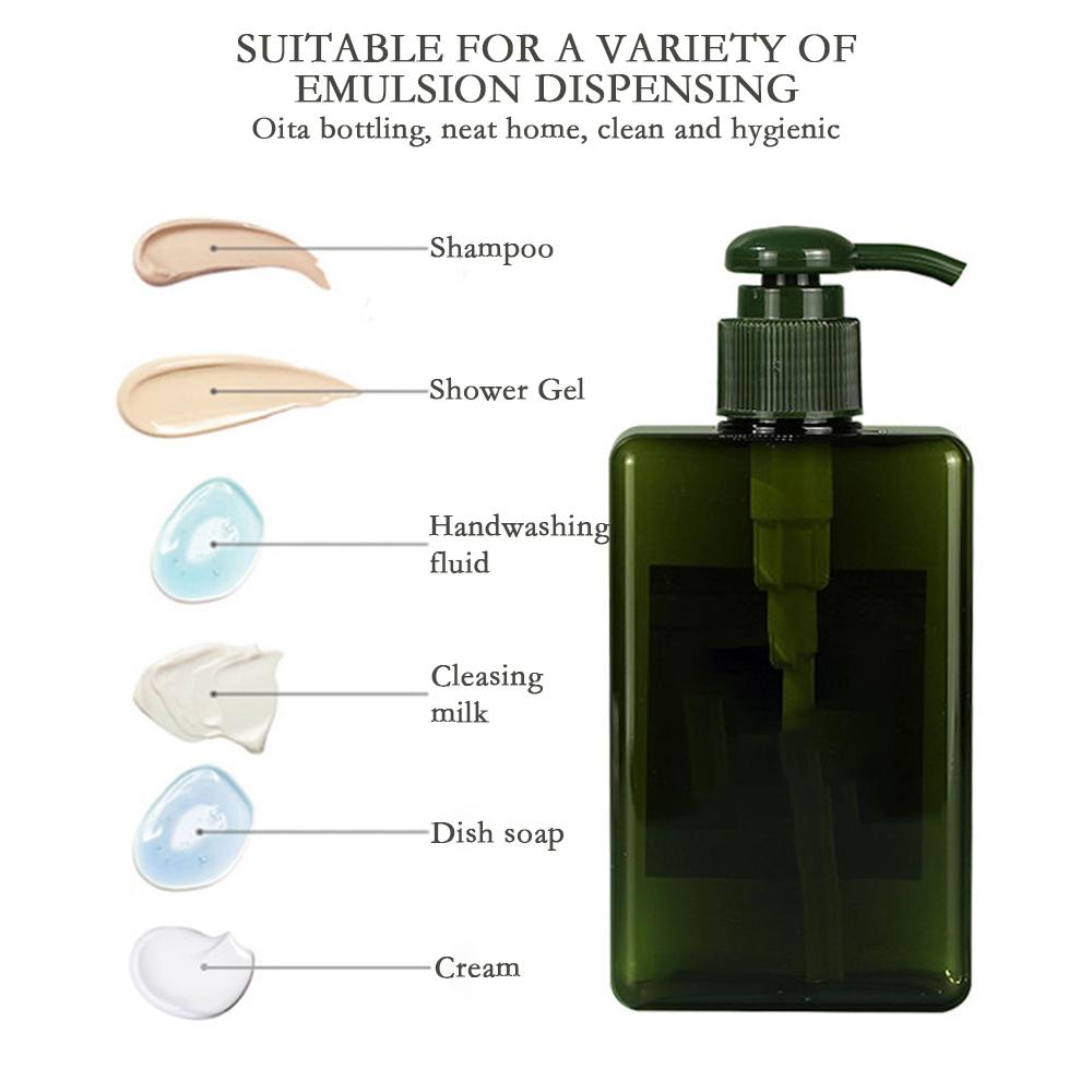 Soap Dispenser Bottle Foaming Shampoo Bottle Refillable Pump Bottle Shampoo Body Wash Lotion Bottle Foam Container For Bathroom