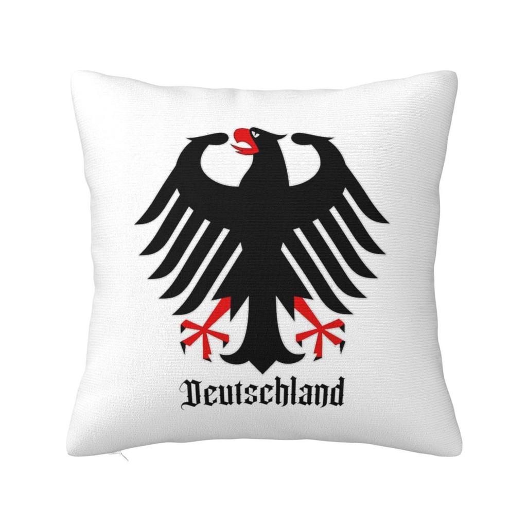 Germany Flag German Patriotic Square Pillowcase Cushion Cover Pillow Case Throw Pillow Cover for Home Bedroom Car