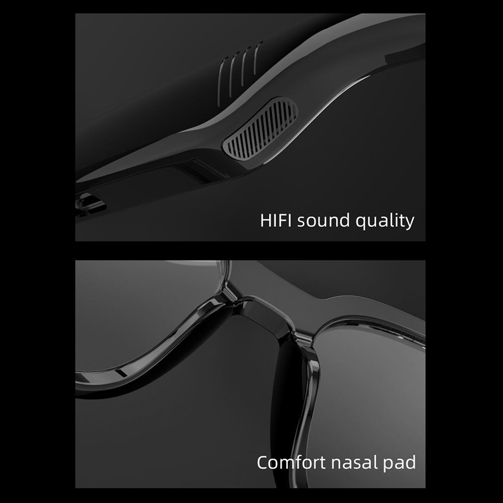 AI Smart Translate Eyeglasses BT 5.4 Call Intelligent Translator Glasses Rechargeable Audio Music Call Sunglasses for Men Women