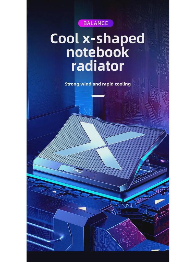 Gaming Laptop Cooling Stand: Foldable Radiator Bracket for Desktop Use