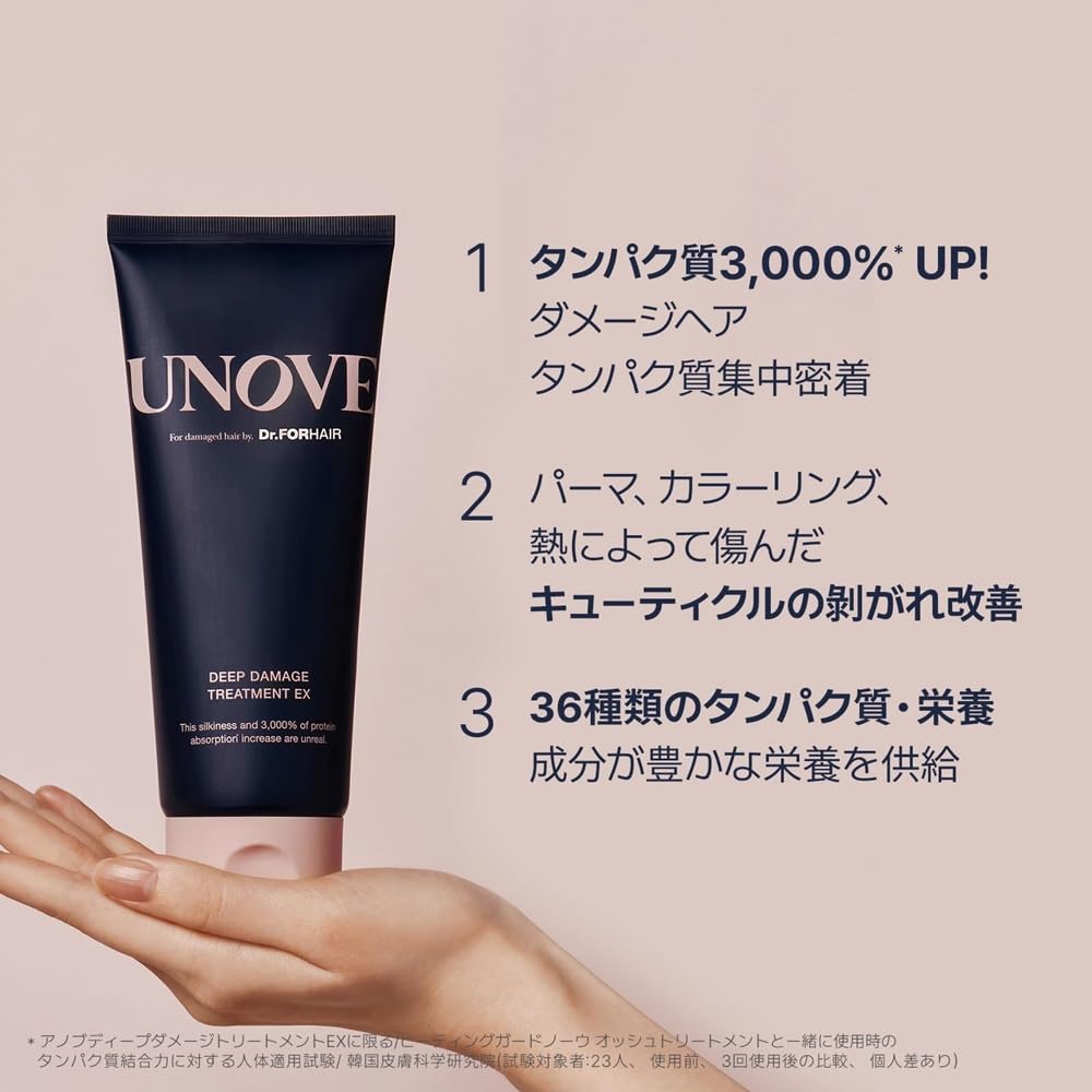 UNOVE Deep Damage Treatment EX 207ml Tender Bloom Hair Hair Hair Care Treatment, Pack, Rinse-Off, In-Bath