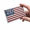 250th Anniversary Metal Flag Emblem Multi Purpose Patriotic Emblems Badge Reusable 3D Flag Cars Decals for Vehicle Decoration
