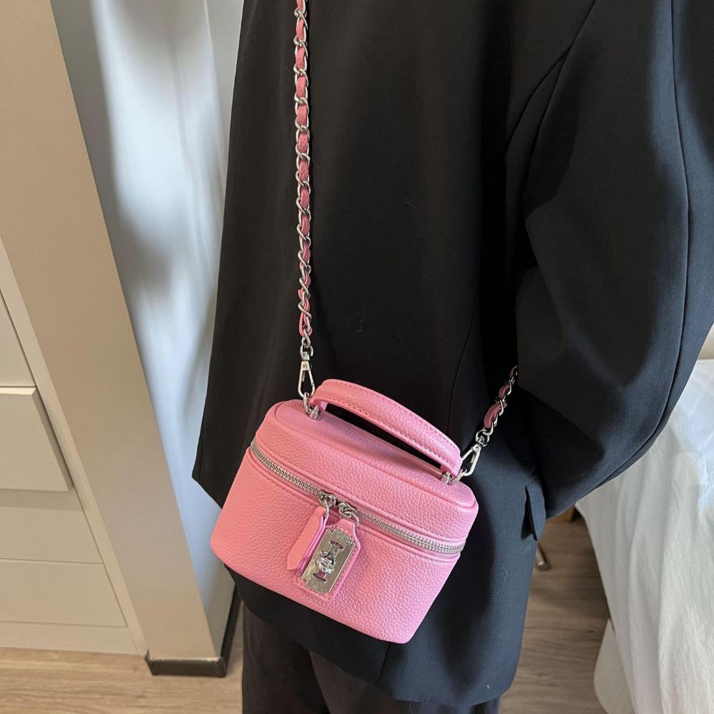 Cute Fashion Female Crossbody Bags PU Square Shoulder Bag Chain Handbags Mobile Phone Bag for Women