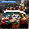 Abstract clown Pattern 3pcs K-pop music group Bedding set,Ideal for Bedroom, Dormitory,Including Duvet Cover And 2pcs Pillowcases,Fan gifts