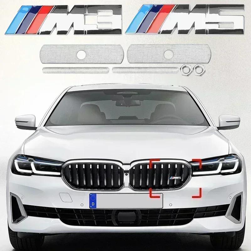 Metall Auto Frontgrill Abzeichen Kühlergrill Emblem Aufkleber Für Bmw M M3 M5 X1 X3 X5 X6 E30 E90 E84 E83 F25 E91 E60 F15 F16 E70 F30 F20