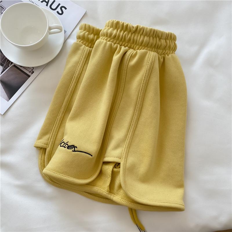 Women Sports Shorts Summer Loose High Waist Casual Yoga Pants Comfortable Wide Leg Sleepwear