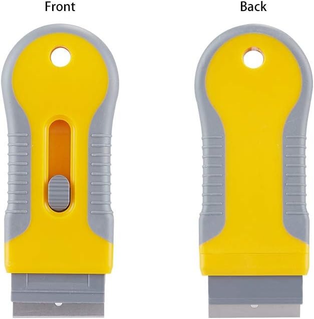 Glue Removal Blade Glass Oven Razor Scraper Plastic Handle Razor Scraper Spatula Car Film Tool Window Cleaning Blade Scraper