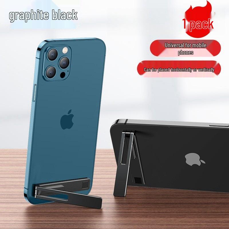 Portable Ultra-Thin Magnetic Phone Holder: Foldable, Invisible, Desktop Stand