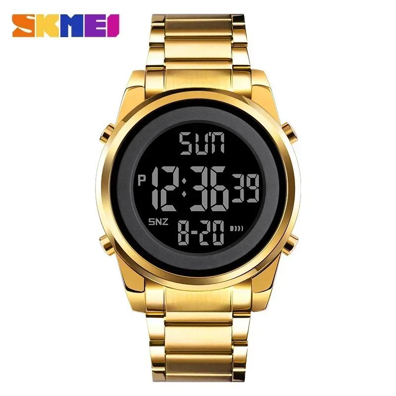 SKMEI 1611 Fashion LED Men Digital Wristwatch Chrono Count Down Alarm Hour For Mens reloj hombre Digital 2 Time Mens Watches