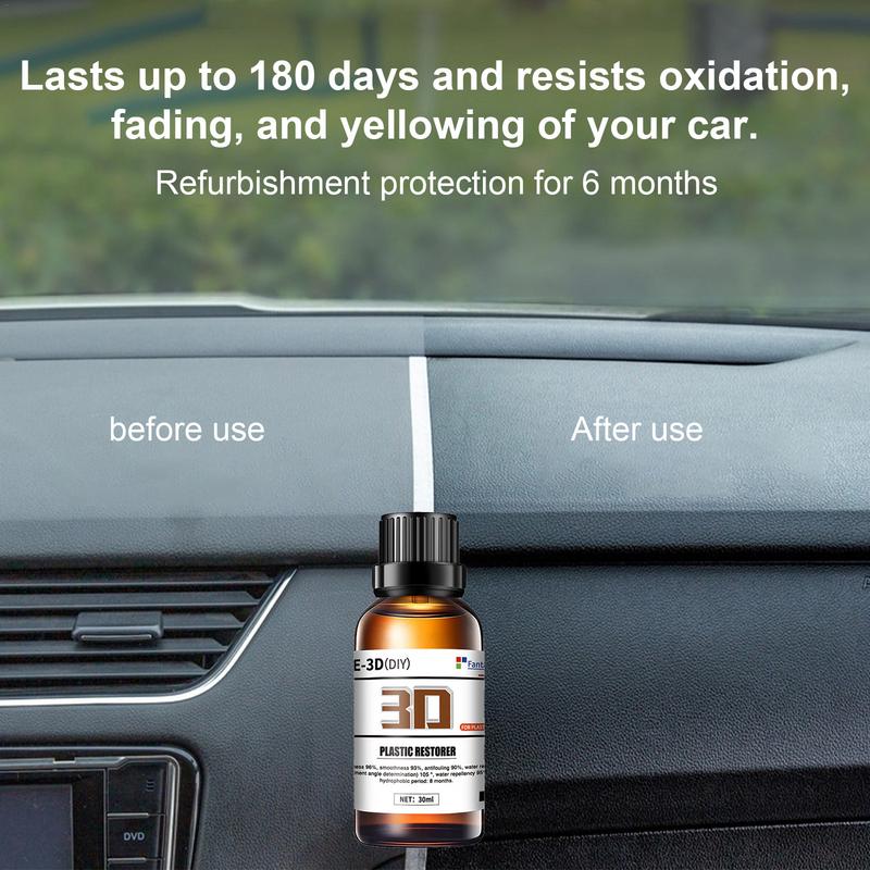 30ml Long Lasting Interior Restorer Coating Trim Restorer User Friendly Protective Car Restoring Liquid For Truck SUV RV
