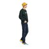Xline Series Letter Print Crewneck Fleece Sweatshirt Unisex sweatshirt Pine-Green LMT004064100893A01736