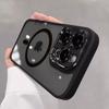 Luxury Magnetic Metal Lens Bumper Protection Case For iPhone16 15 14 13 12 11 17 Pro Max 16Plus Wireless Charge Hard Clear Cover