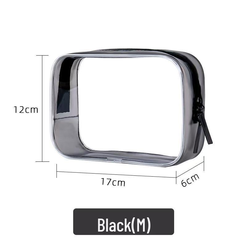 PVC Transparent Travel Cosmetic Bag - Large Capacity, Waterproof, Portable Storage with High-End Feel