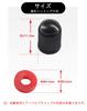 Bk-20s Air Valve Cap for Automobiles [With Sealed Gasket Ring] Resin Black [Set of 12]