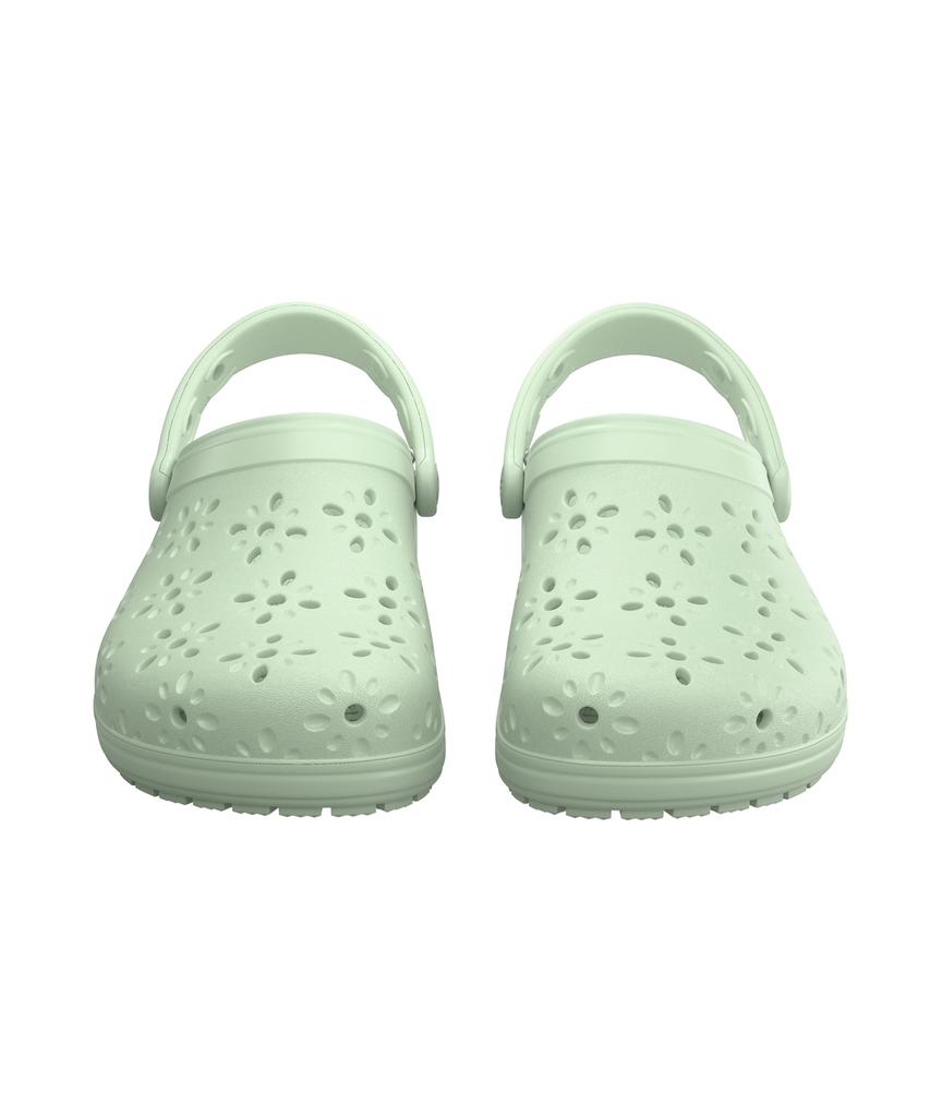 Sabots Classiques Crocs à Découpes Florales - Teinte Jade / 210927-3Yh