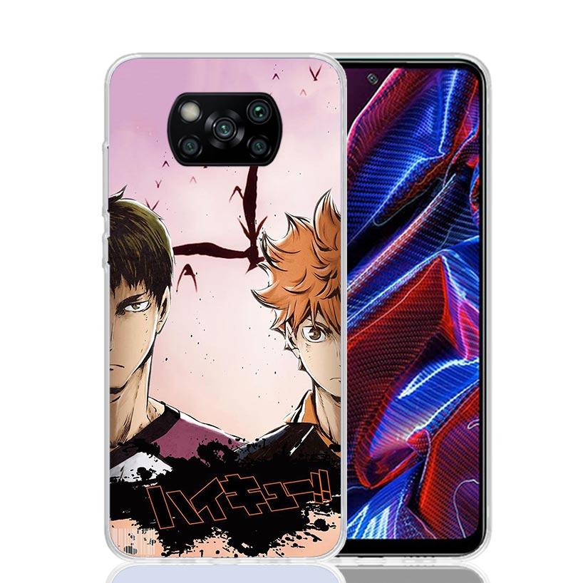 Haikyuu Oya Volleyball Anime Case Phone Cover for Xiaomi Poco X3 Nfc X5 X6 X7 X4 Gt F7 Ultra F6 F5 Pro F4 F3 M5S M5 M4 M3 5G Tre