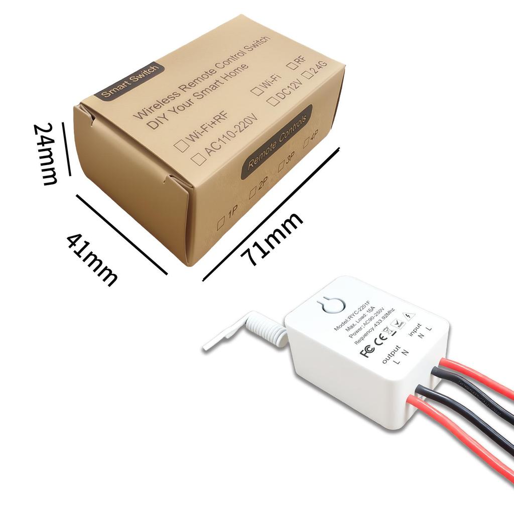 Wireless Remote Control Switch 110V/220V 16A for Lights & Water Pumps